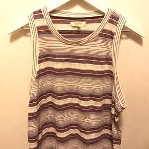 Madewell striped tank top